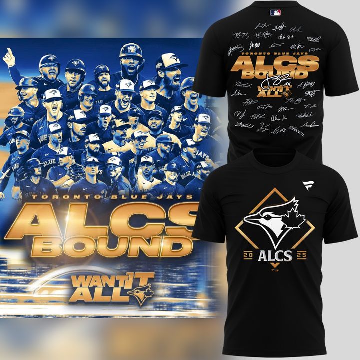 Limited Edition Youth Toronto Blue Jays  Black 2025 American League Division Series Champions Locker Room T-Shirt