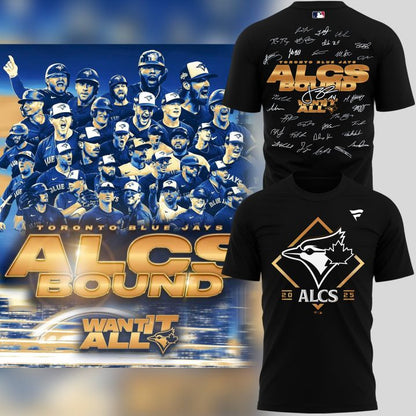 Limited Edition Youth Toronto Blue Jays  Black 2025 American League Division Series Champions Locker Room T-Shirt