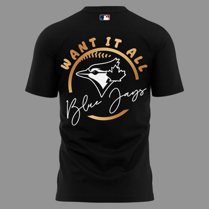 Limited Edition Youth Toronto Blue Jays  Black 2025 American League Division Series Champions Locker Room T-Shirt.