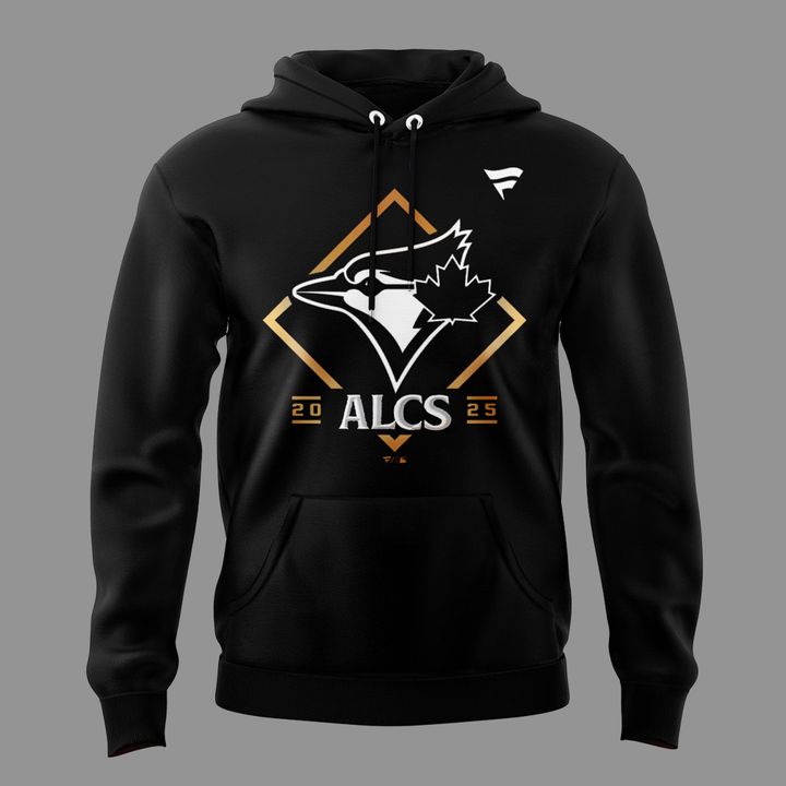 Limited Edition Youth Toronto Blue Jays  Black 2025 American League Division Series Champions Locker Room hoodie.
