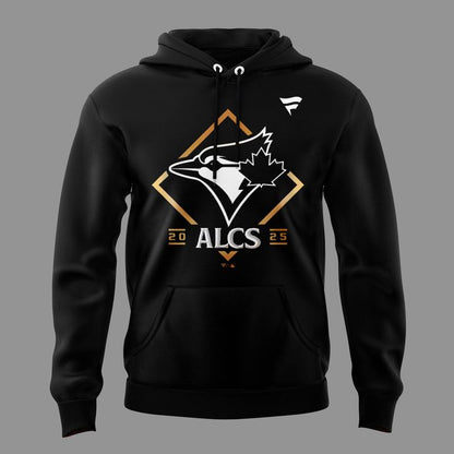 Limited Edition Youth Toronto Blue Jays  Black 2025 American League Division Series Champions Locker Room hoodie.