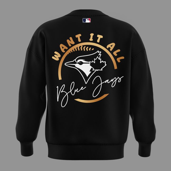 Limited Edition Toronto Blue Jays  Black 2025 Champions sweatshirt for fans