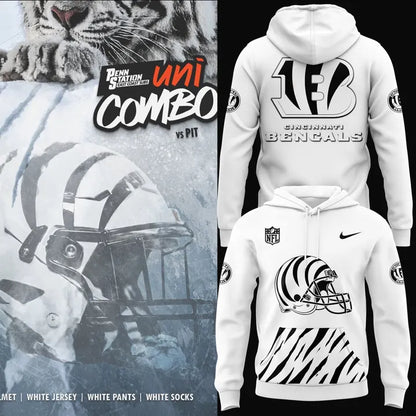 Cincinnati Bengals Whiteout Limited Edition Hoodie