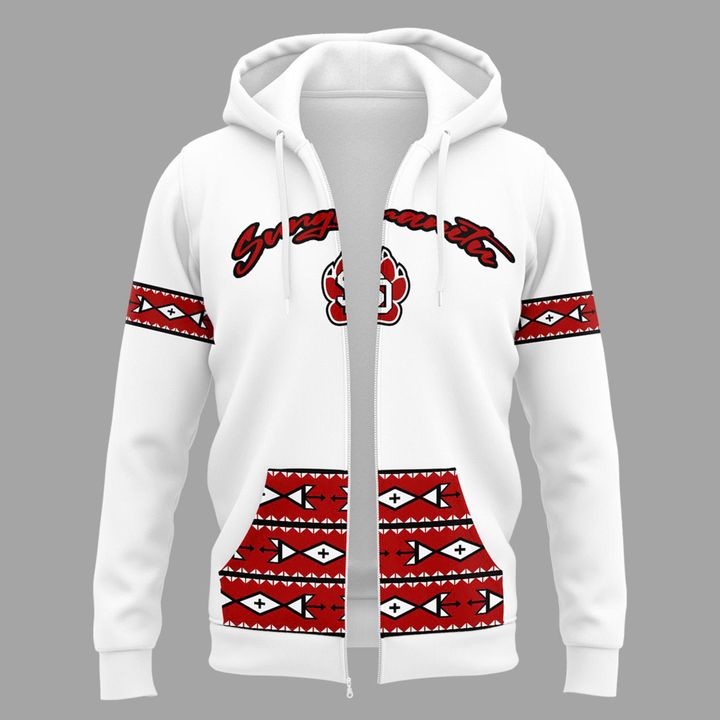 2025 Native American Heritage Helmet Logo Zip Hoodie