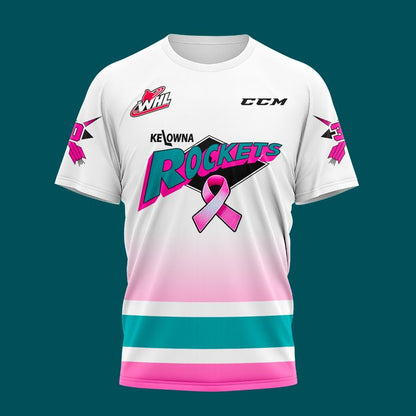Kelowna Rockets "Paint The Rink Pink" 2025-2026 T-Shirt