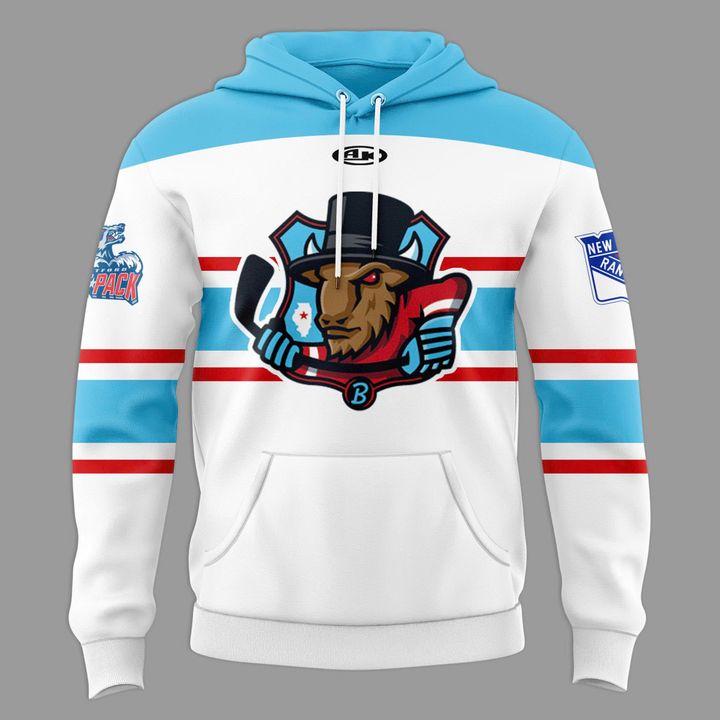 Bloomington Bison New 2025 - 2026 Hoodie-White