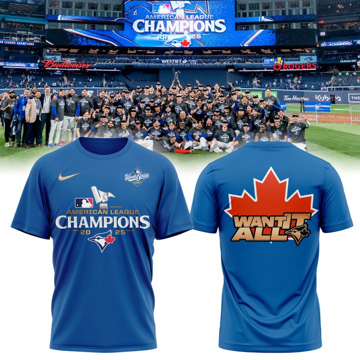 Toronto Blue Jays American League Champions 2025 Blue T-Shirt