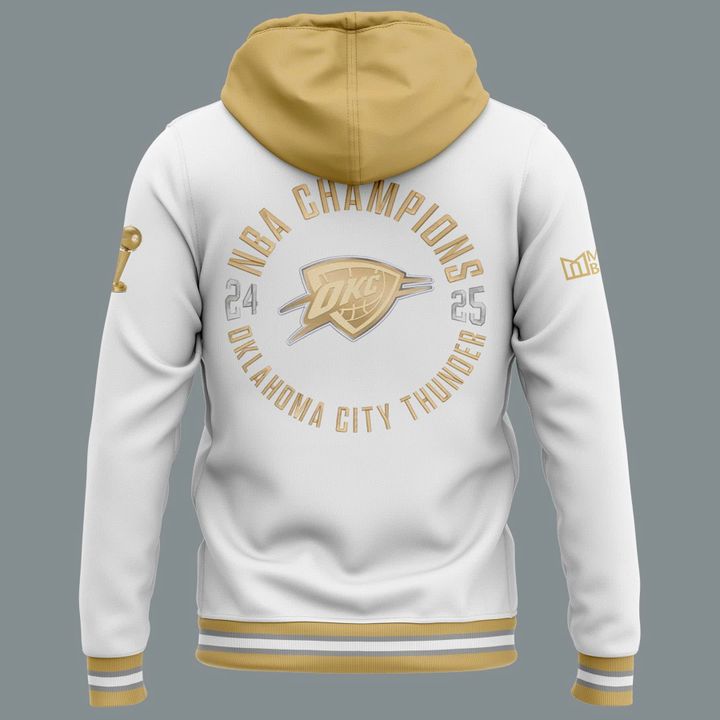 OKC Thunder 2025 Ring Ceremony White Hoodie