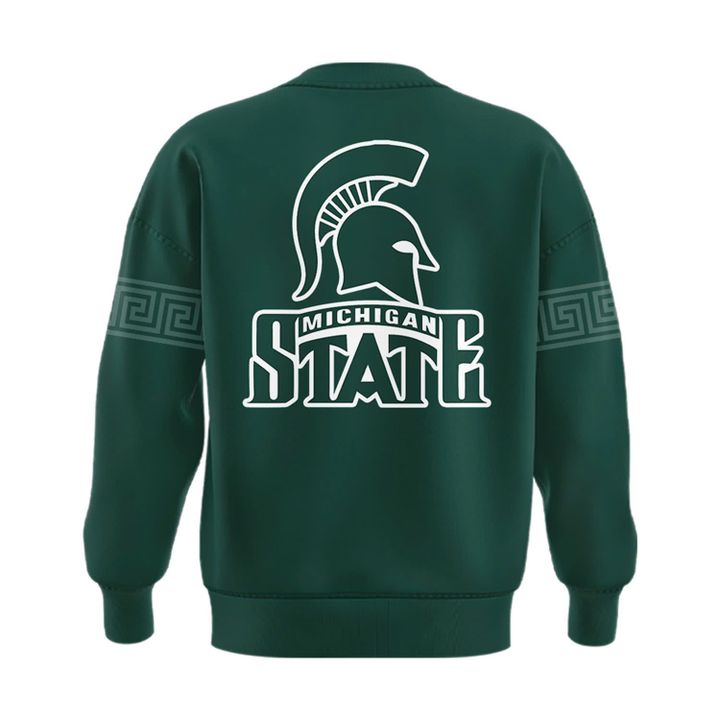 2025 Michigan State Spartans Helmet Logo EST. 1855 Uniform Sweat
