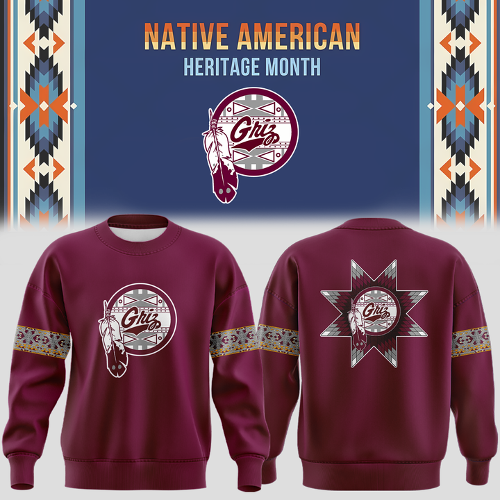 Montana Grizzlies football Native American Heritage Month Sweatshirt