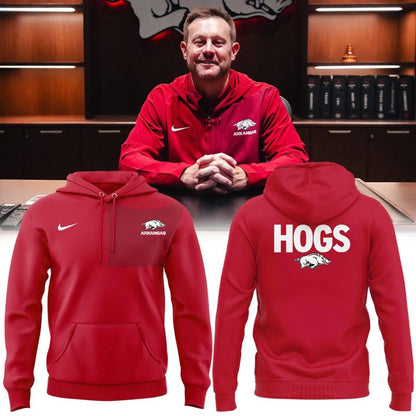 Special 2025 Coach Ryan Silverfield Arkansas Razorbacks Hoodie
