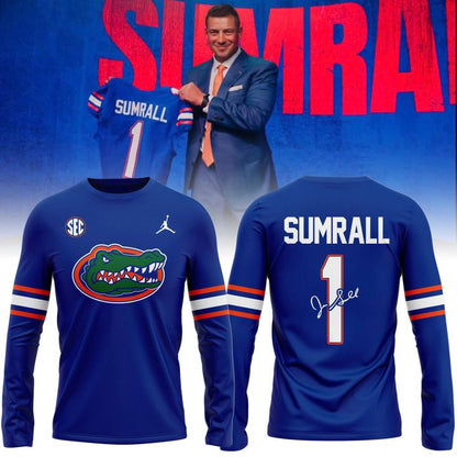 Limited edition Coach Jon Sumrall Long Tee Florida Gators Football for fans