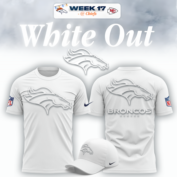 Denver Broncos 2026 "White Out" Limited Edition T-Shirt v2