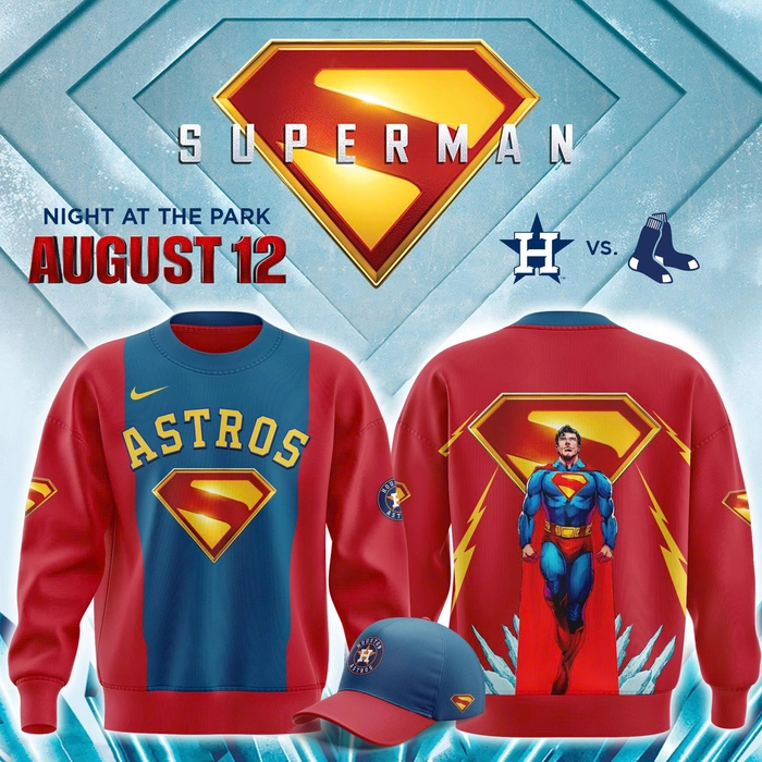 Houston Astros x Superman Night At The Park Sweatshirt