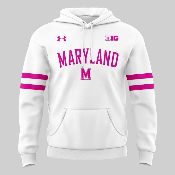 Special 2026 Pink Out Uniform Maryland Men’s Basketball Hoodie