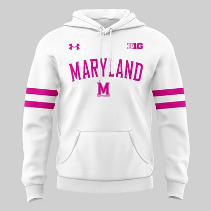 Special 2026 Pink Out Uniform Maryland Men’s Basketball Hoodie