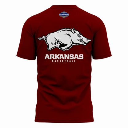 Arkansas Razorbacks Men's Basketball 2026 SEC Tournament Champions Locker Room Short Sleeve T-Shirt