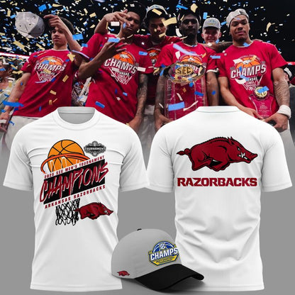 Arkansas Razorbacks Men's Basketball 2026 SEC Tournament Champions T Shirt