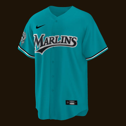 Miami Marlins Teal Alternate Stadium Custom Jersey