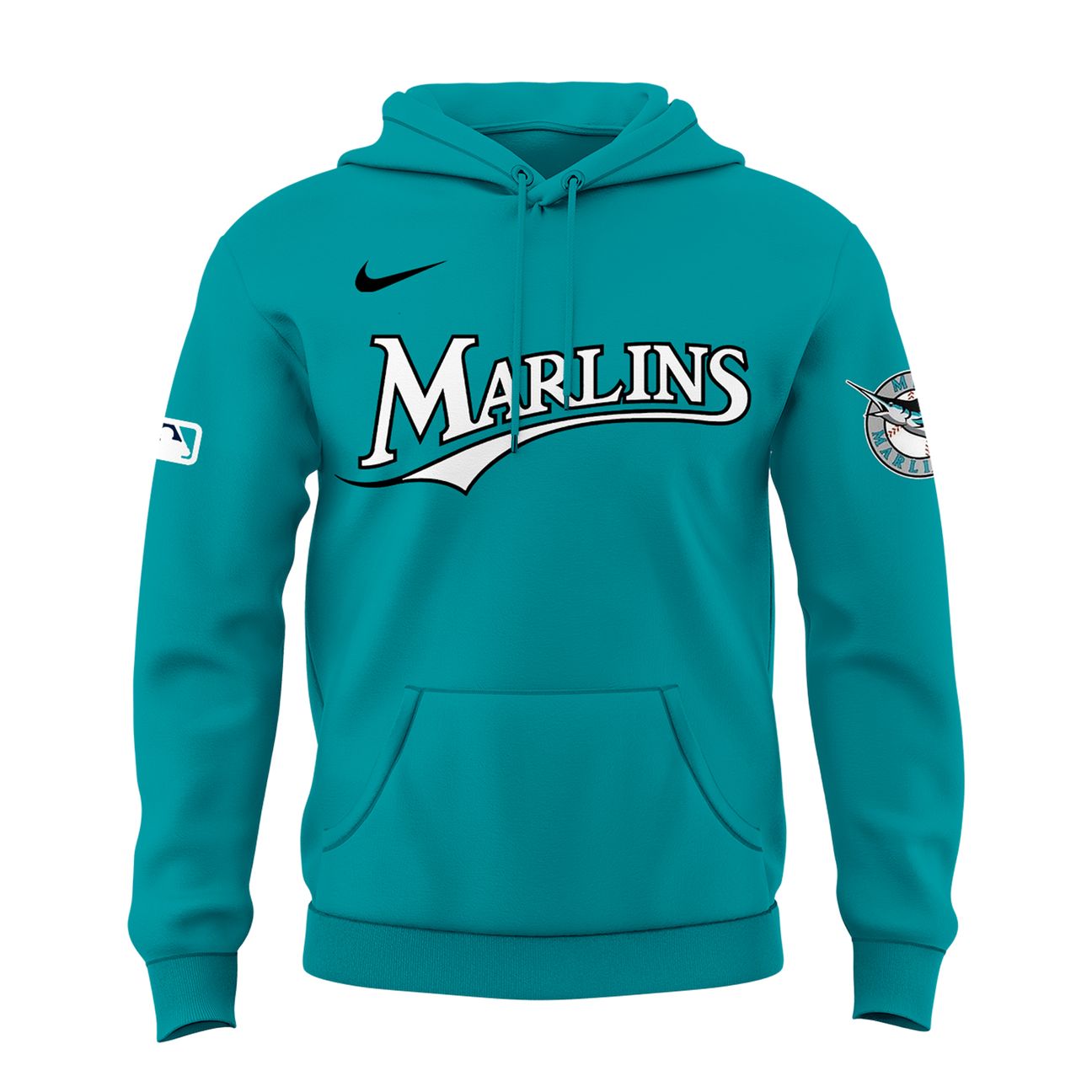 Miami Marlins Teal Alternate Stadium Hoodie