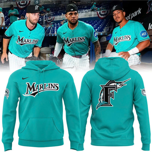 Limited Edition Miami Marlins Hoodie "classic logo" for fans