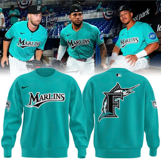 Limited Edition Miami Marlins Sweatshirt "classic logo" for fans
