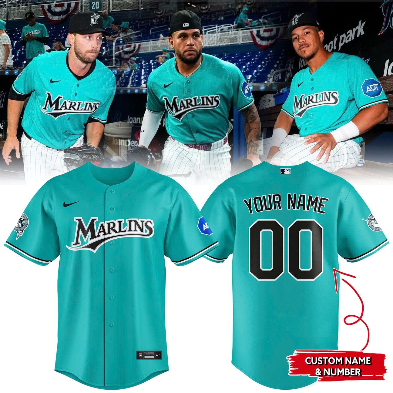 Exclusive Miami Marlins Jersey Custom for fans!