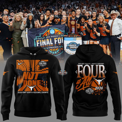 Texas Longhorns 2026 NCAA Women's Basketball Tournament March Madness Final Four Hoodie