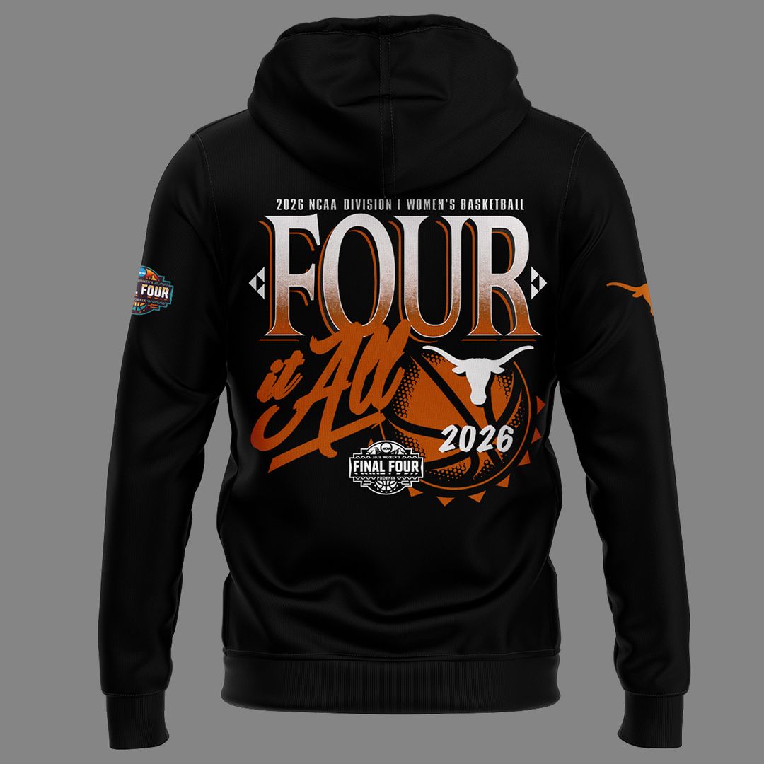 Texas Longhorns 2026 NCAA Women's Basketball Tournament March Madness Final Four Hoodie