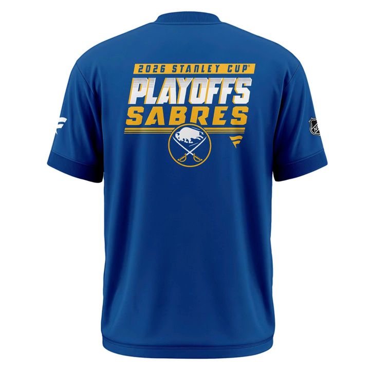 Buffalo Sabres Royal 2026 Stanley Cup Playoffs Pro Rink T-Shirt - Limited Edition
