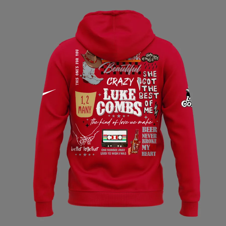 Luke Combs x Ohio State Stadium - My Kinda Saturday Night Tour Hoodie