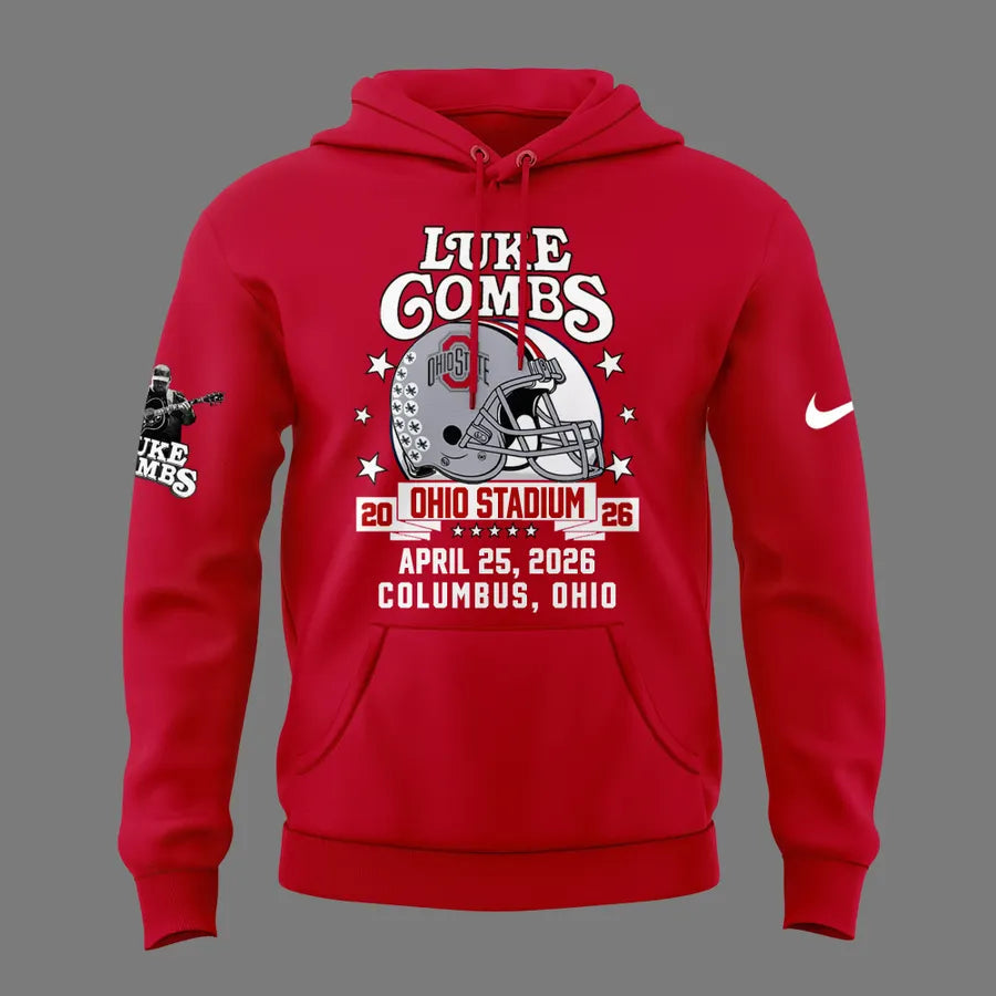 Luke Combs x Ohio State Stadium - My Kinda Saturday Night Tour Hoodie