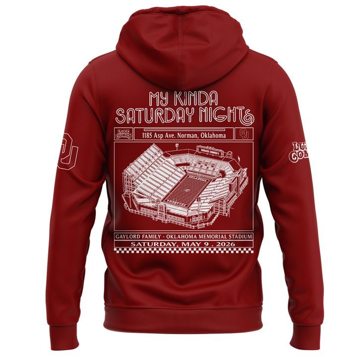 Exclusive Version Red Hoodie Luke Combs x Oklahoma Sooners