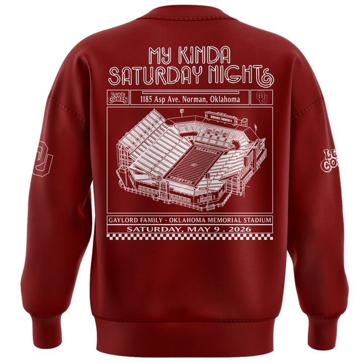 Exclusive Version Red Sweat Luke Combs x Oklahoma Sooners