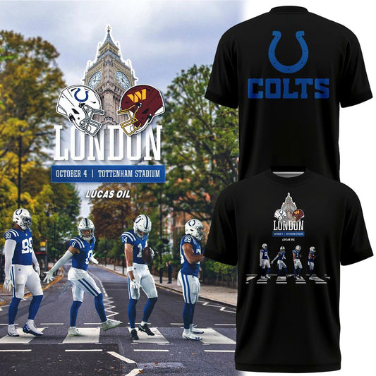 Indianapolis Colts heading to London Black T-Shirt