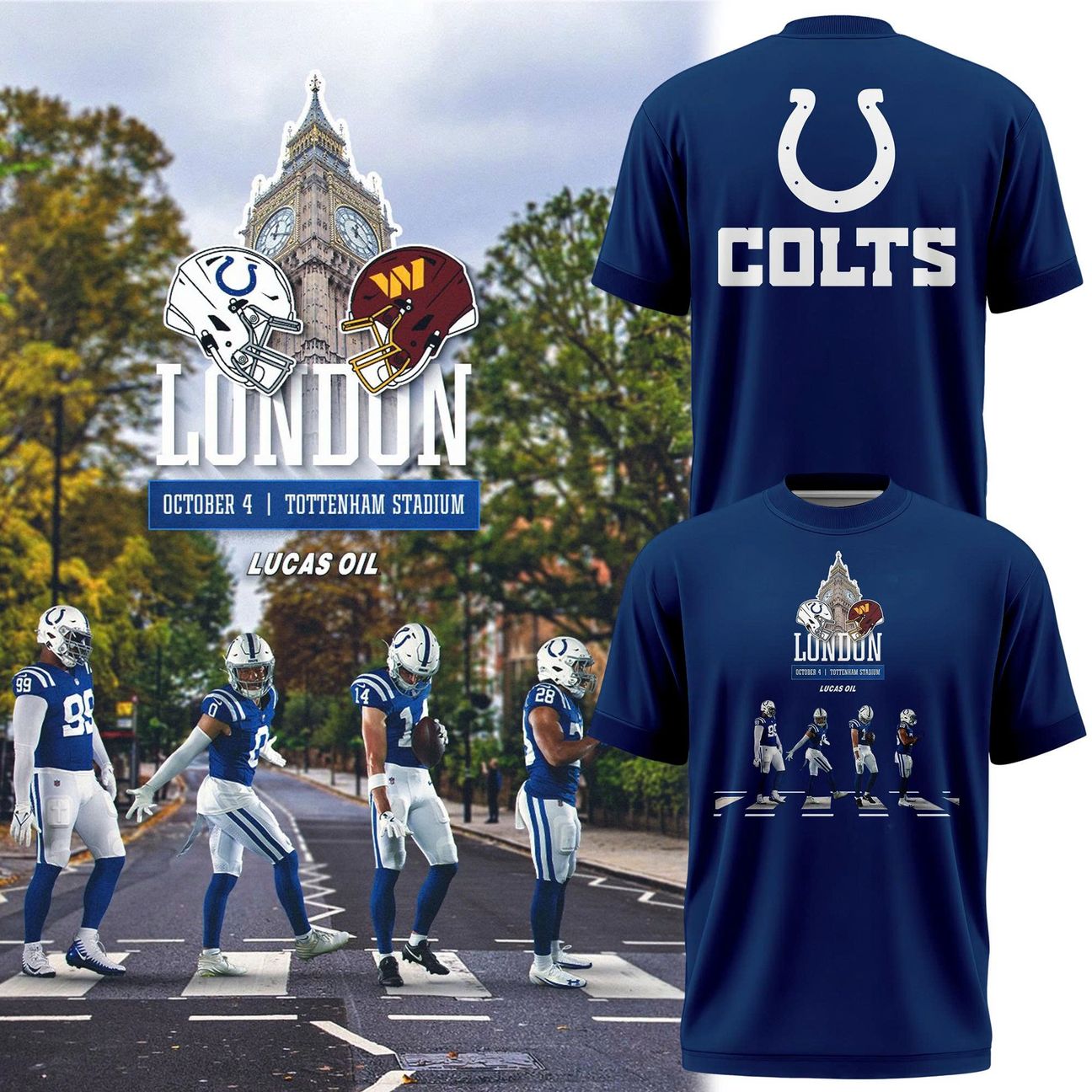 Indianapolis Colts heading to London T-Shirt