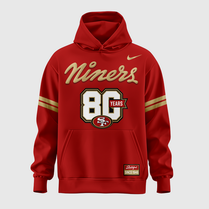 2026 Exclusive San Francisco 49ers 80th Year Anniversary Hoodie