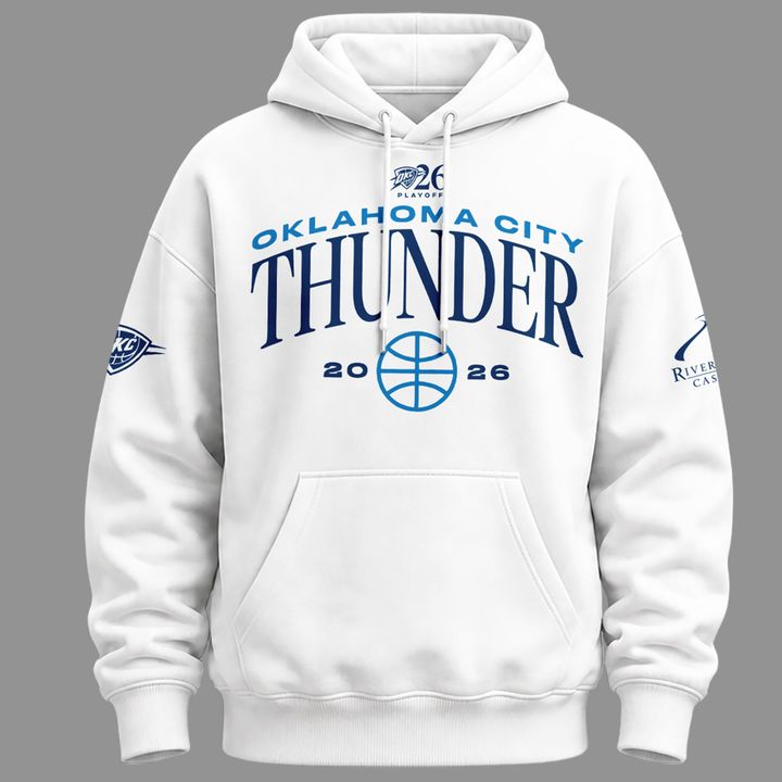 Oklahoma City Thunder Game 2 Of The Western Conference Finals White Hoodie 2026