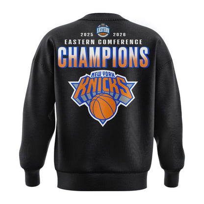 Men's New York Knicks 2026 NBA Eastern Conference Champions Two-Sided Sweatshirt