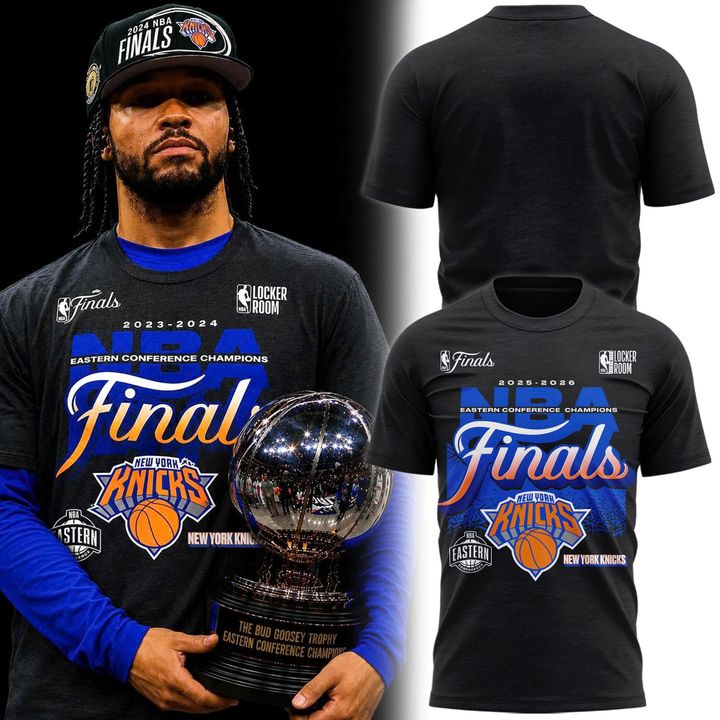 Men's New York Knicks 2026 NBA Eastern Conference Champions Locker Room T-Shirt