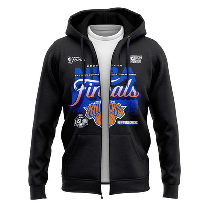 Men's New York Knicks 2026 NBA Eastern Conference Champions Two-Sided Zip Hoodie