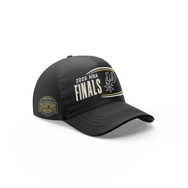 (Adult & Kids) San Antonio Spurs Charcoal 2026 NBA Western Conference Champions Two-Sided T-Shirt