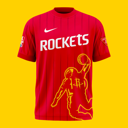Houston Rockets 2026 New Logo T-Shirt - Red
