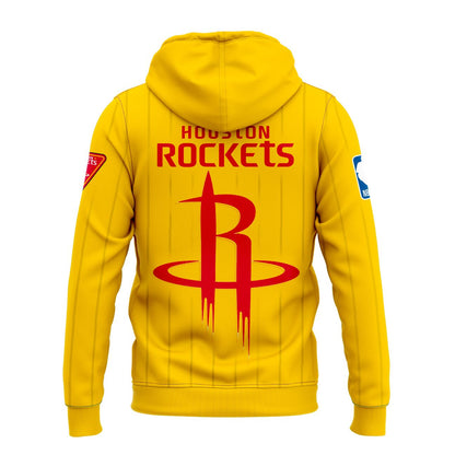 Houston Rockets 2026 New Logo Hoodie - Yellow