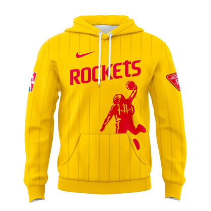 Houston Rockets 2026 New Logo Hoodie - Yellow