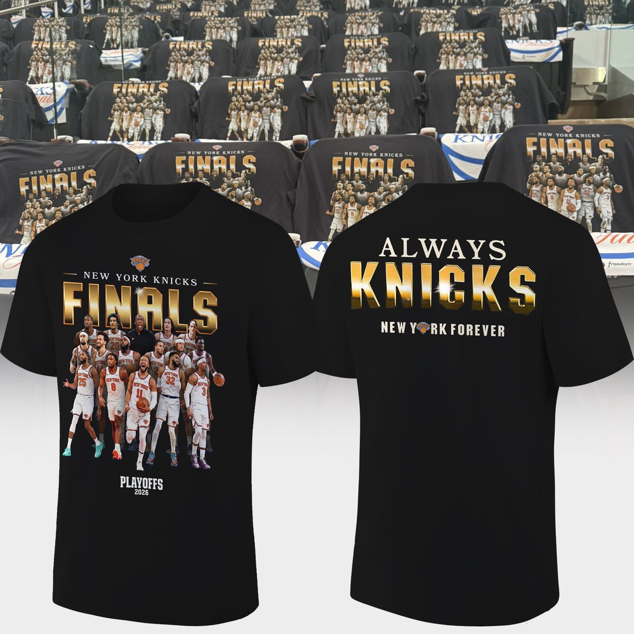 New York Knicks 2026 NBA Finals Game 3 Black T-Shirt