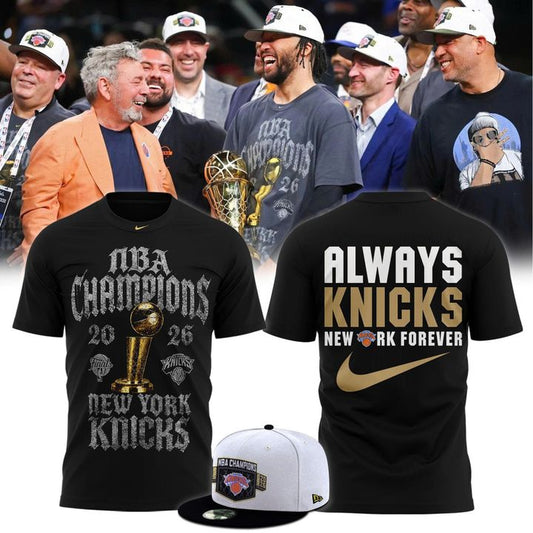 New York Knicks 2026 Finals Champions Limited Edition Locker Room T-Shirt
