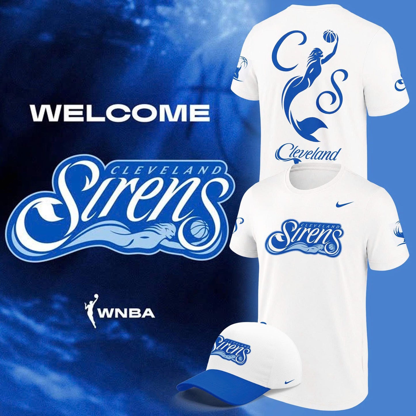 Exclusive T-Shirt Logo Print Cleveland Sirens