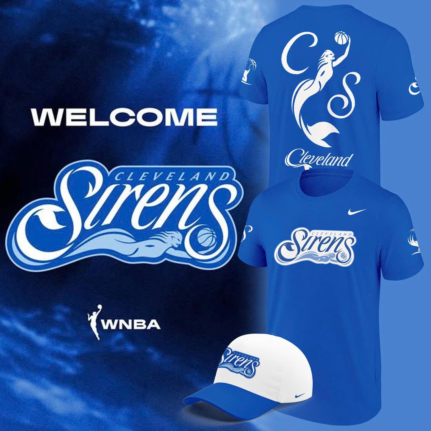 Exclusive T-Shirt Logo Print Cleveland Sirens