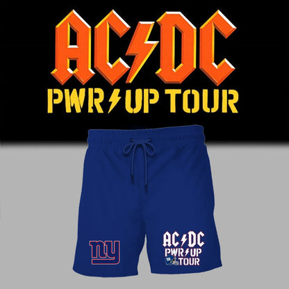 01. Blue Shirt AC/DC x New York Giants - POWER UP TOUR 2026 T-Shirt